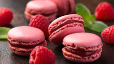 Macarons à la framboise économiques