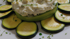Tartare de courgettes au chèvre frais