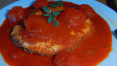 Filet de lieu au coco et sa compote de tomate au paprika