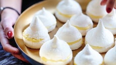 Mini-meringues, curd mangue-citron