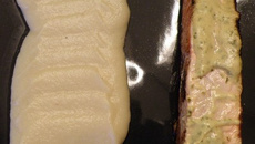 Pavé de saumon à  la moutarde et à l'estragon