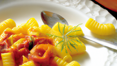 Pâtes régressives au potimarron