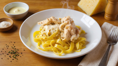 Tagliatelles au poulet et à la crème
