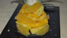 Timbale de fruits exotiques au Soho