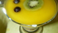 Tiramisu aux fruits exotiques et biscuits palmiers