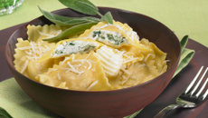 Raviolis aux pousses d’épinard et ricotta