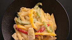 One pot pasta poulet & poivrons