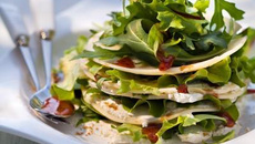 Mille feuille de FOL EPI, caramel à la moutarde à l'ancienne