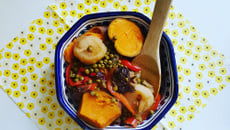 Tajine sans viande aux patates douces et pruneaux