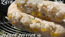 Pain aux oignons et poivrons sans Gluten