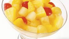 La salade de fruits en gelée d'infusion