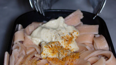 Tagliatelles fraîches, crème aux cèpes