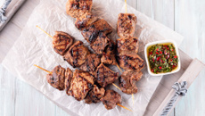 Brochettes de bœuf marinées