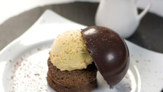 Fondant au chocolat façon profiterole