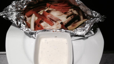 Papillote de poulet et sa légère sauce au chèvre