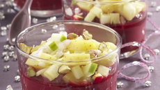 Verrines de Ratte du Touquet à la betterave et à la pistache