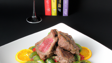 Carré d'Agneau du Périgord aux kiwis, légumes de Lot-et-Garonne