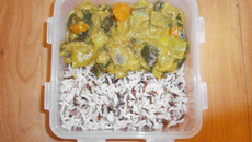 Riz basmati et curry de légumes