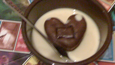 Moelleux au chocolat aux noix cœurs fondants avec sa crème anglaise