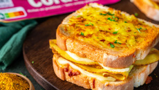 Croque-monsieur aux tranches végé curry cumin