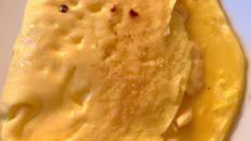 Omelette au comté et au miel maison