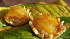 Tartelettes à la confiture de châtaignes et aux pommes caramélisées