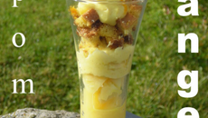 Verrine pomme, orange et calisson