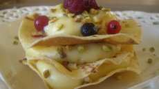 Millefeuille de crêpes croustillantes
