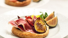 Tarte fine de magret séché