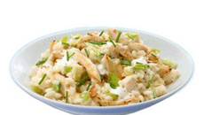 Risotto au poulet et à la ciboulette