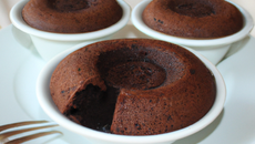 Fondant aux 3 chocolats