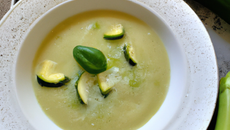 Soupe douceur de courgettes