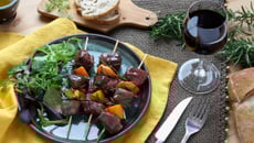 Brochettes de canard