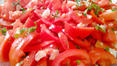 Salade de tomate façon Malgache
