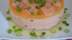 Flan de poireaux au saumon