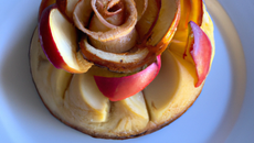 Charlotte aux pommes à la crème fleurette et manzana