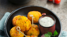 Boulettes de crevettes et patate douce