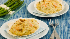 Gratin de noix de Saint-Jacques au fromage à la crème Elle & Vire