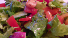 Salade chaude au vinaigre balsamique