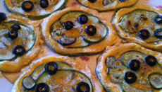 Galettes de courgettes aux olives