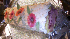 Bûche printanière fruits rouges