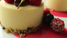 Bavarois vanille / gingembre / fruits rouges