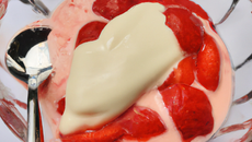 Dame Blanche aux fraises