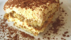Tiramisu et son cacao amer