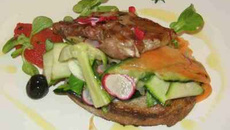 Bruschetta de légumes d'été au lard paysan :