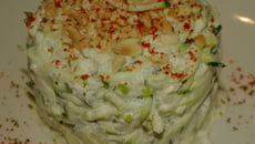 Salade de courgettes crues au curry