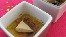Crème brûlée au foie gras express