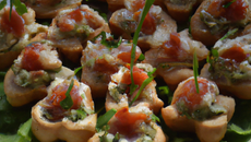 Canapés de Ratte façon Sud