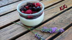 Panna cotta vanille et fruits rouges