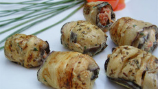 Rouleaux d'aubergines